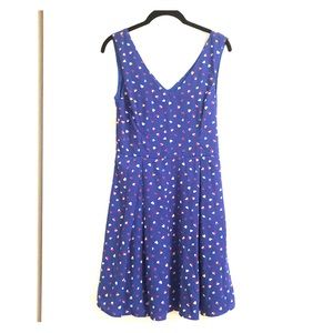 ModCloth Blue heart pattern dress